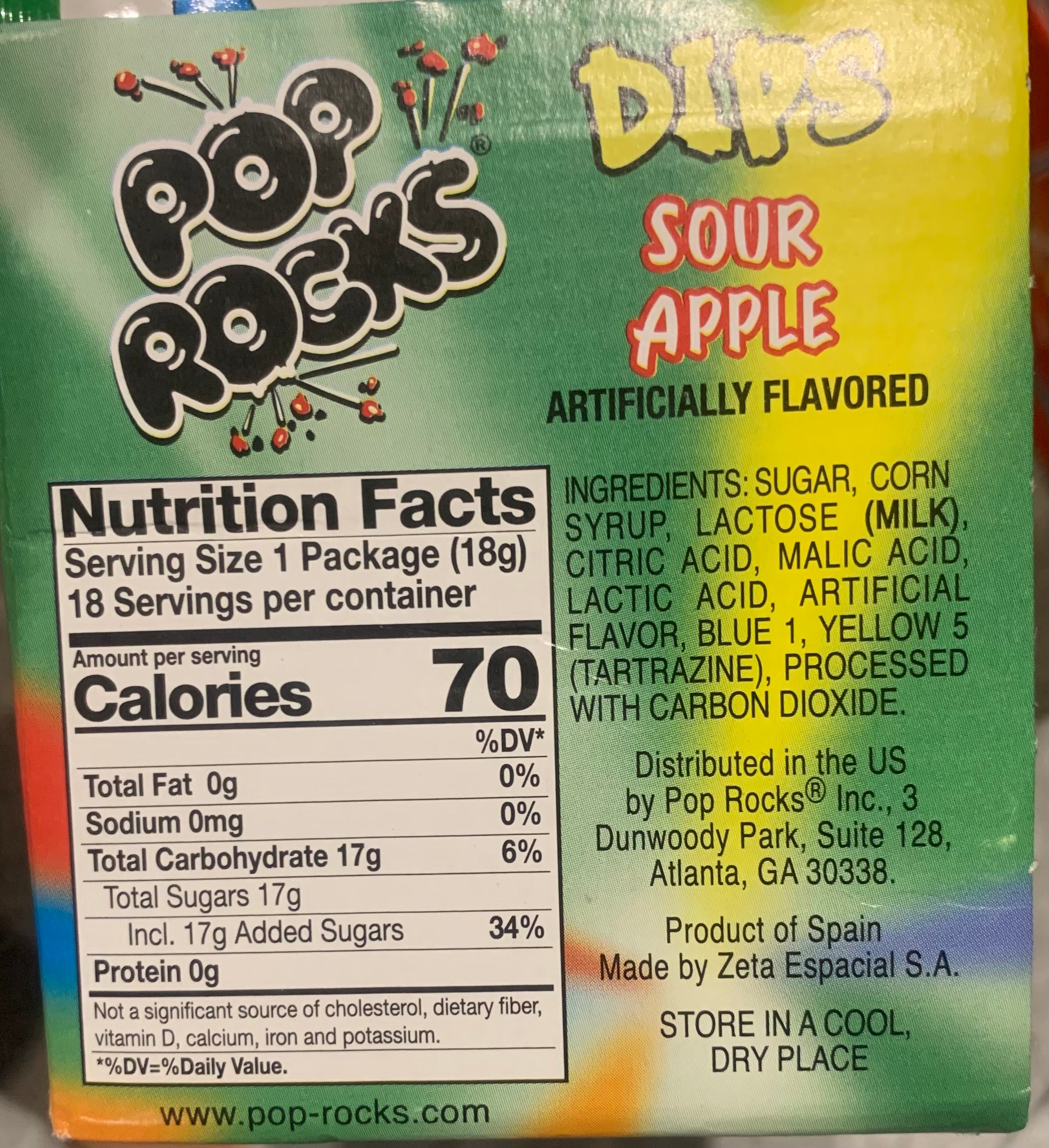 Pop Rocks Dip - Sour Apple – Sweet As Treats NZ